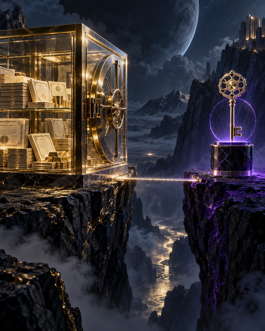 A treasury vault and a separate governance key represent different rights. Exposure to ONDO is not the same as owning the underlying tokenized Treasury products.